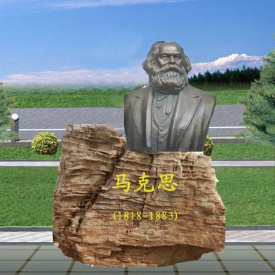共产主义伟人马克思头像铜雕